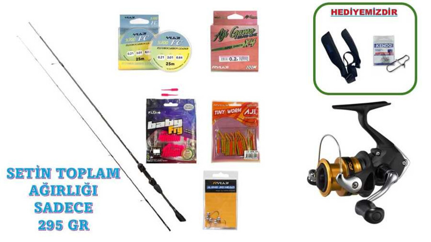 Ryuji Voltage Fuji 183 Cm 0-3 Gr & Shimano Fx 1000 Lrf Seti