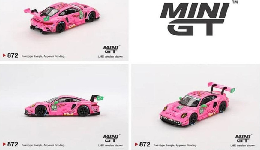Mini Gt 1/64 872 Porsche 911 Gt3 R Ao Racing 2023 Imsa Vırginia