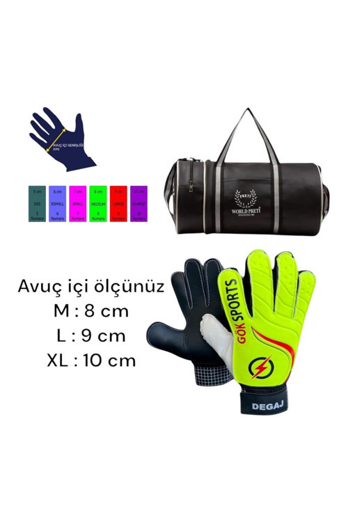 Gök Sports Yetişkin Kaleci Eldiveni Bilek Bandajlı Goalkeeper Big