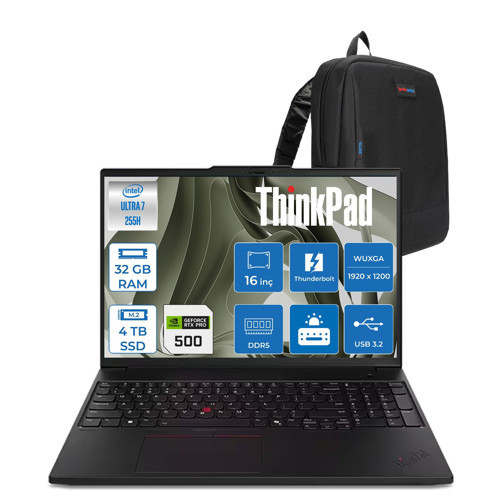 Lenovo Thinkpad P16S Gen4 Intel Core Ultra 7 255H 32GB 4tb SSD 6GB