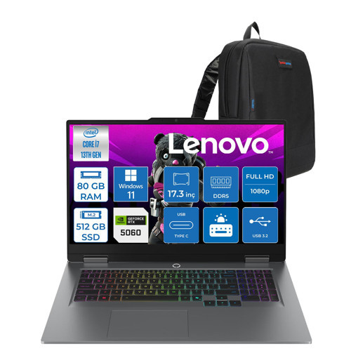 Lenovo Loq 17IRX10 Intel Core I7 13700HX 80GB Ddr5 512GB SSD