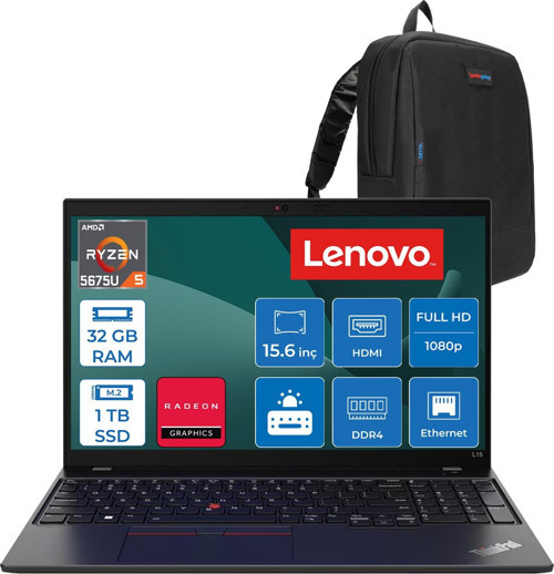 Lenovo Thinkpad L15 Gen 3 Amd Ryzen 5 Pro 5675U 32GB 1TB SSD Amd