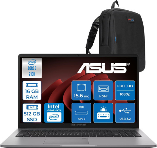 Asus Expertbook P1 P1503CVA Intel CoreTM 5 210H 16GB Ddr5 512GB