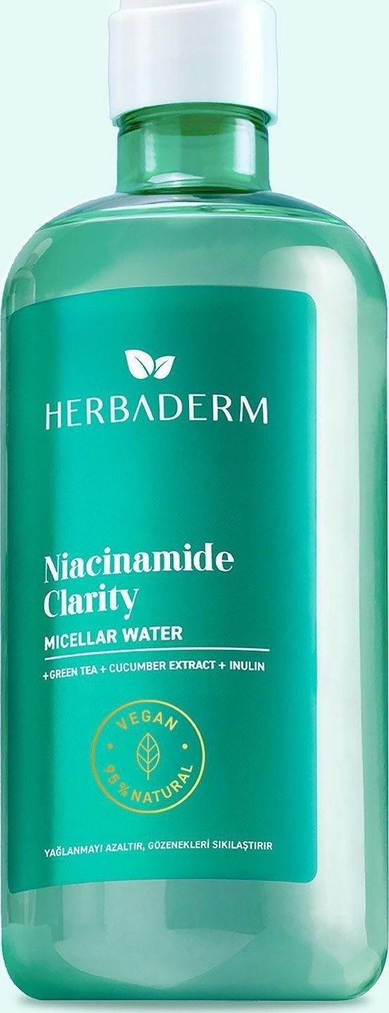 Herbaderm Niacinamide Clarity Micellar 500 ml Makyaj Temizleme Suyu