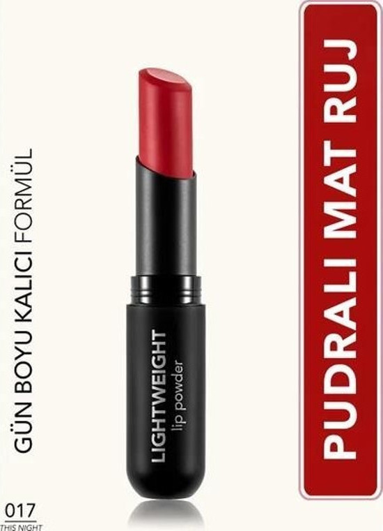 Flormar Lıghtweıght Lıp Powder Pudralı Mat Ruj 017 This Night idefix