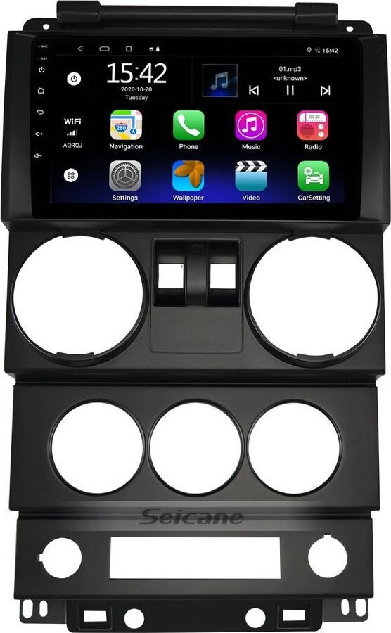 Smartgo JEEP WRANGLER RUBICON 2 KAPILI 2008-2010 Android Auto Carplay ...