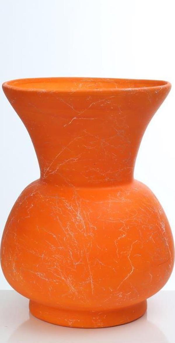 Vitale Büyük Antik Vazo Turuncu - Image 1