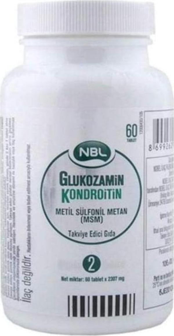 Nbl Glukozamin Kondroitin MSM 60 Tablet - Image 1