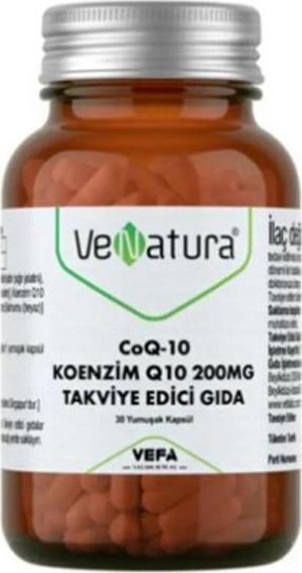 Venatura CoQ-10 Koenzim Q10 200 mg Takviye Edici Gıda 30 Kapsül - Image 1