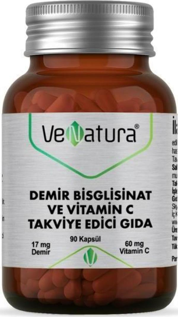 Venatura Demir Bisgrlisinat Ve Vitamin C 90 Kapsül - Image 1