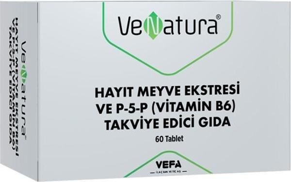 VeNatura Hayıt Meyve Ekstresi ve P-5-P (Vitamin B6) 60 Tablet - Image 1