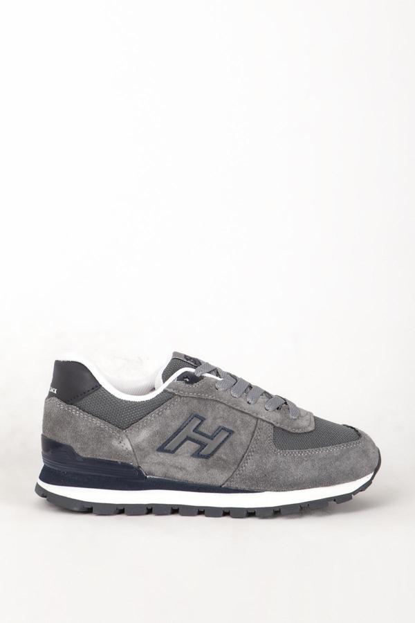 HAMMER JACK Kadın Comfort Sneaker Spor Ayakkabı Gerçek Deri HJ Peru 19250G GRİ - Image 1