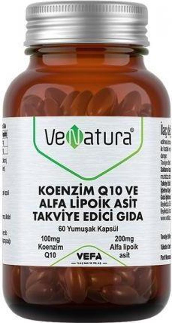 VeNatura Koenzim Q10 ve Alfa Lipoik Asit 60 Yumuşak Kapsül - Image 1