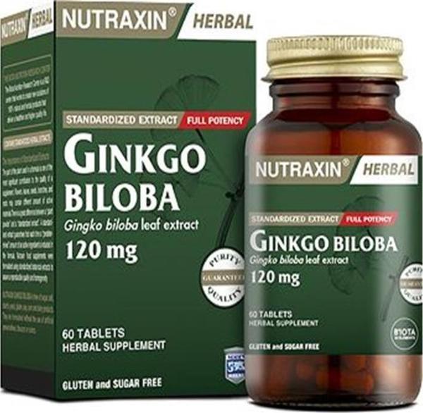 Nutraxin Ginkgo Biloba 120 mg 60 Tablet - Image 1
