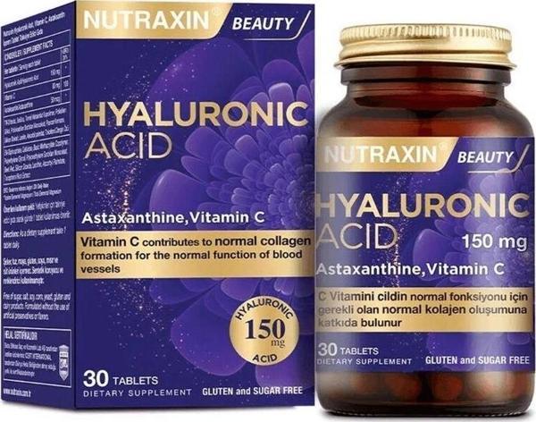 Nutraxin Hyaluronik Asit Takviye Edici grıda 30 Tablet - Image 1