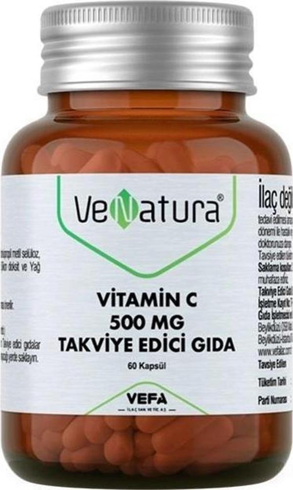 VeNatura Vitamin C 500 mg 60 Kapsül - Image 1