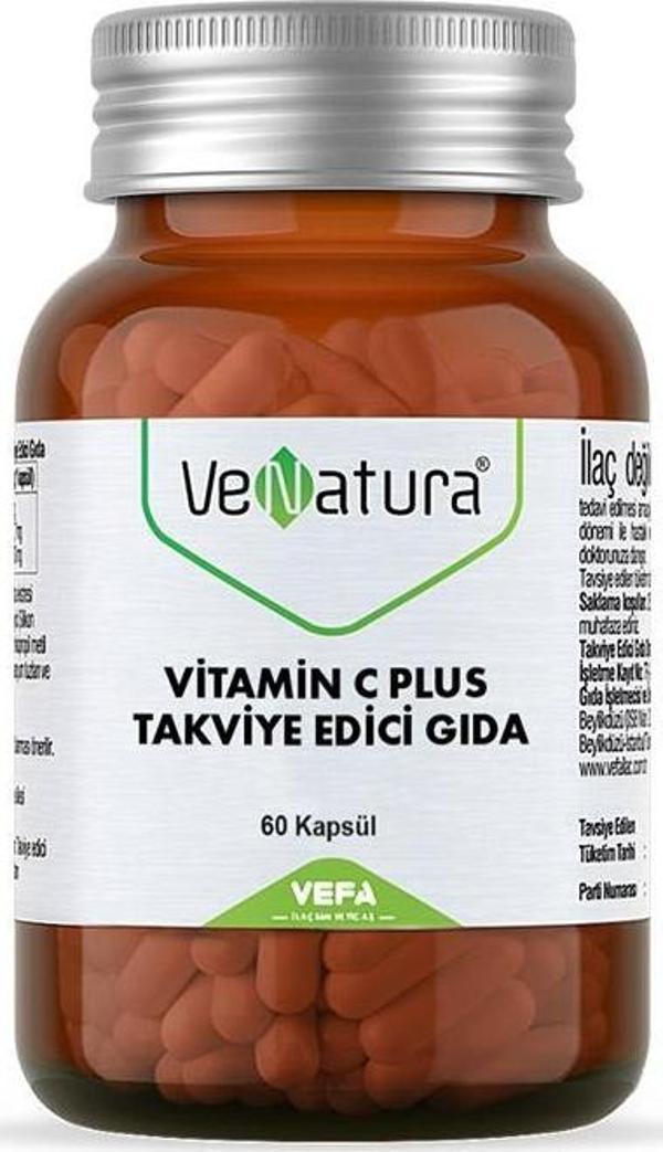 VeNatura Vitamin C PLUS Takviye Edici Gıda 60 Kapsül - Image 1