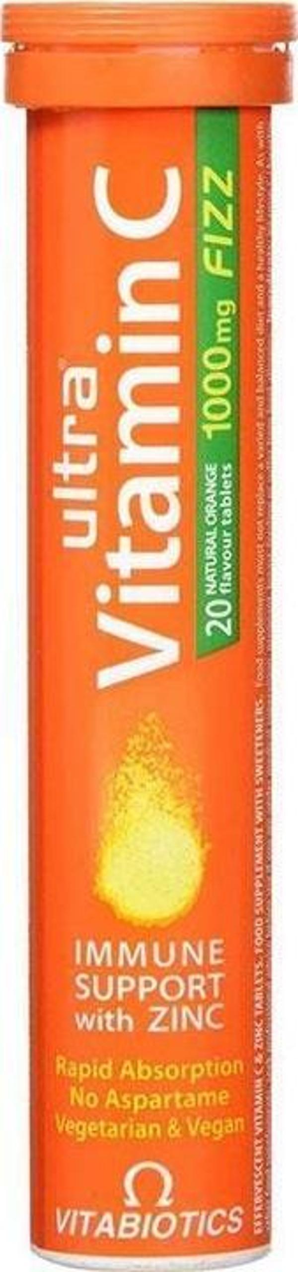 Vitabiotics Ultra Vitamin C 1000mg Efervesan 20 Tablet - Image 1