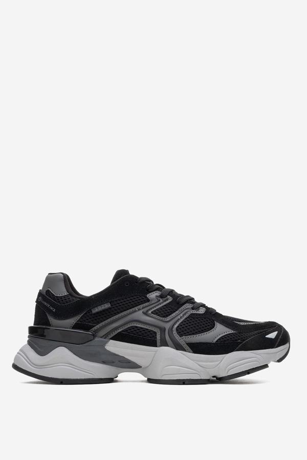 HAMMER JACK Erkek Bağcıklı Rahat Kalın Taban Sneaker HJ 25009M SİYAH - Image 1