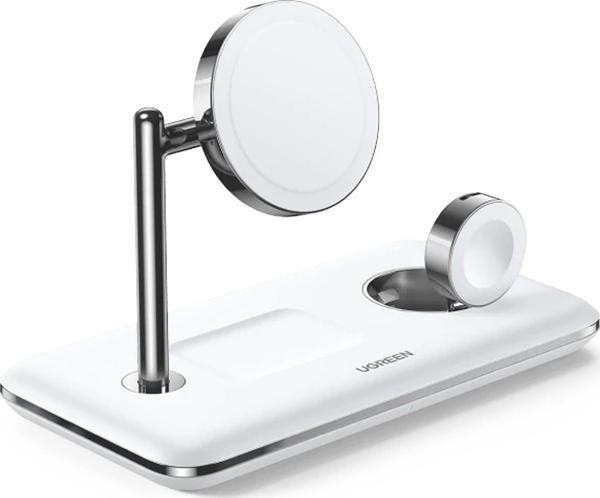 Ugreen 3 ‘ü 1 Arada iPhone Airpods Apple Watch MagSafe 25W Kablosuz Şarj Cihazı Stand - Image 1