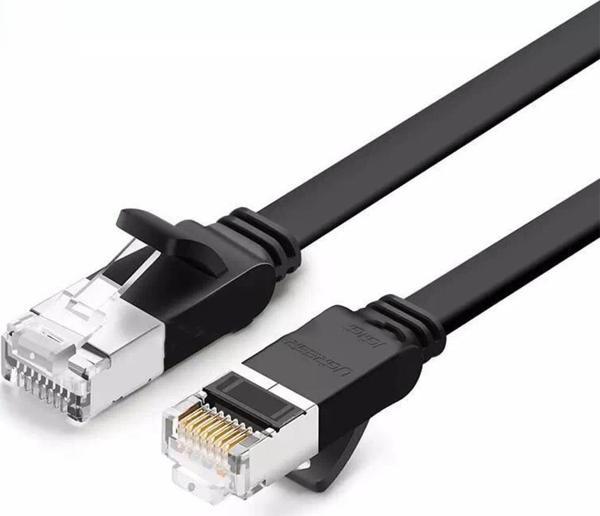 Ugreen Cat6 Flat Pure Copper Metal Konnektör UTP Ethernet Kablosu 5 Metre - Image 1