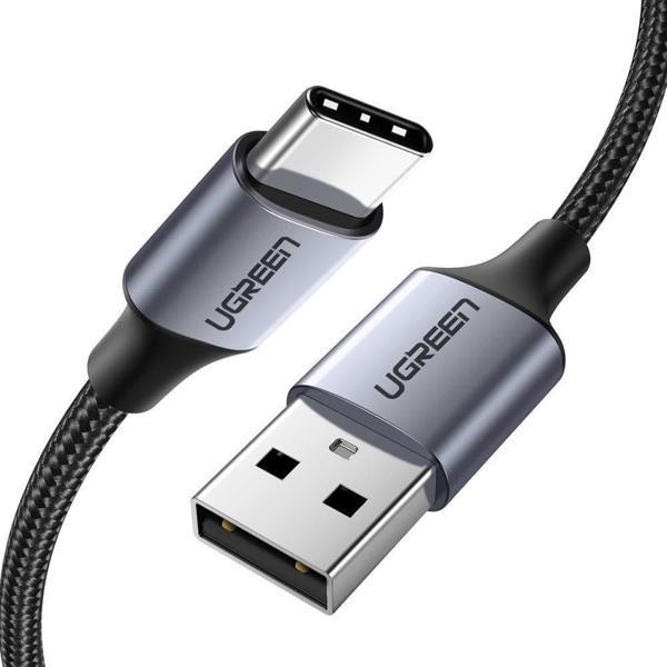 Ugreen Örgülü USB Type-C Şarj ve Data Kablosu 25 CM - Image 1