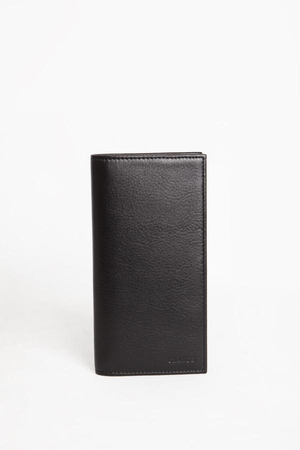 GD 1764 Hakiki Deri Telefon Hazneli Cüzdan SİYAH - Image 1