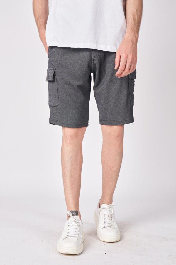 Defys Erkek Dokulu Oversize Bermuda - Image 1
