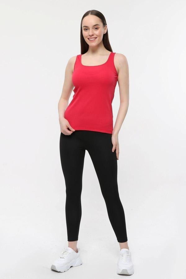 Defys Kadın Geniş Askılı Tişört Fuşya - Image 1