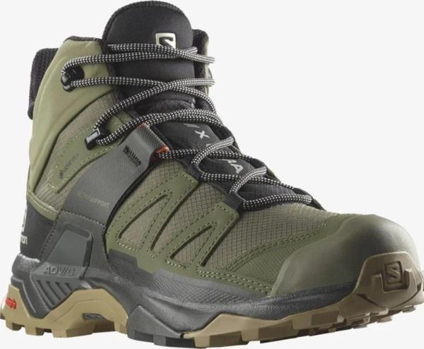 Salomon X Ultra 4 Mid Gore-Tex Su Geçirmez Haki Erkek Outdoor Bot - Image 1