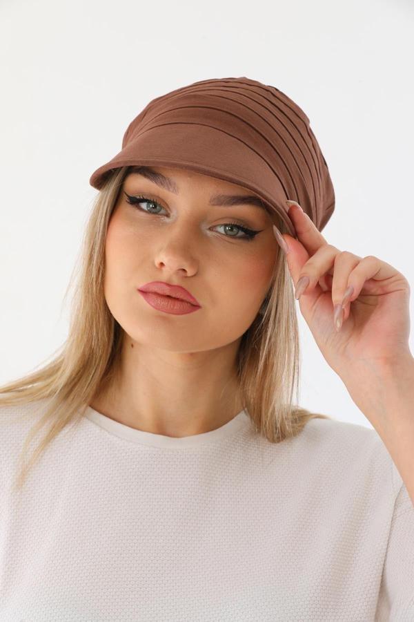 Ritagarcia Safari Bağlamalı Kahverengi Siperli Bandana Vizör - Image 1