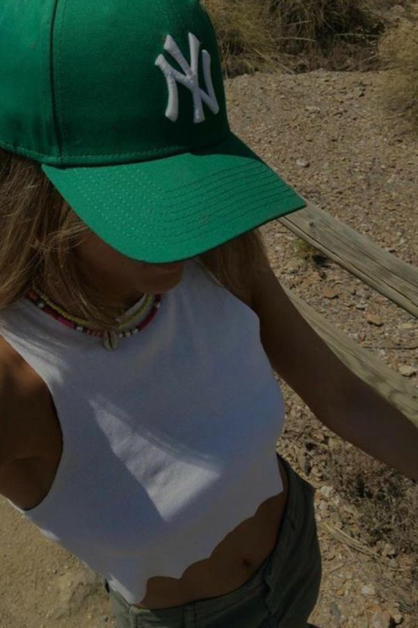 Ritagarcia Unisex Ny Yeşil Nakışlı Kep Şapka - Image 1