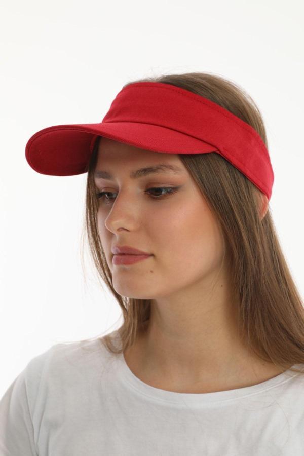 Ritagarcia Uv Koruyuculu Unisex Siperlikli Kırmızı Tenisci Şapka - Image 1