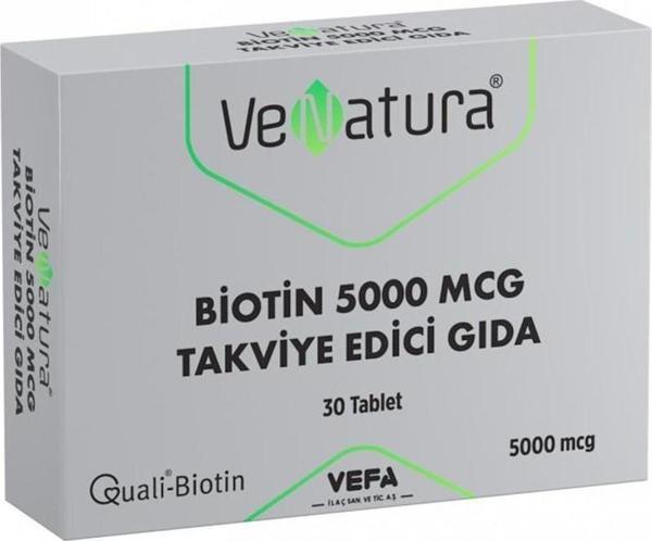 VeNatura Biotin 5000 mcg 30 Tablet - Image 1