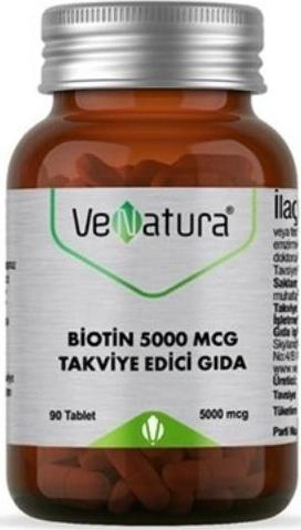 VeNatura Biotin 5000 mcg 90 Tablet - Image 1