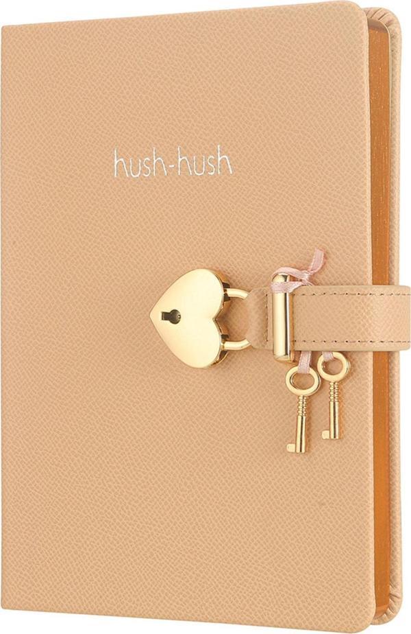 Victorias Journals Hush Kilitli Not Defteri 160 Yaprak Çizgili Pembe 3301 13x18 cm  - Image 1