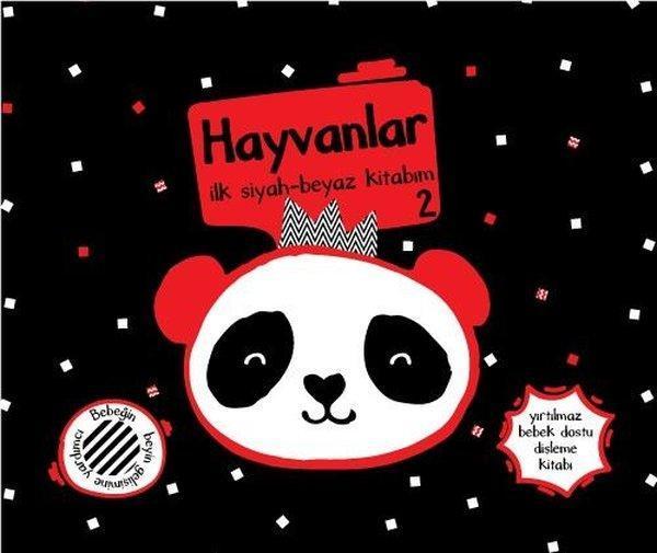 Hayvanlar 2 İlk Siyah Beyaz Kitabım - Yırtılmaz Kitap - Mega Kids Lab Yayınları - Image 1