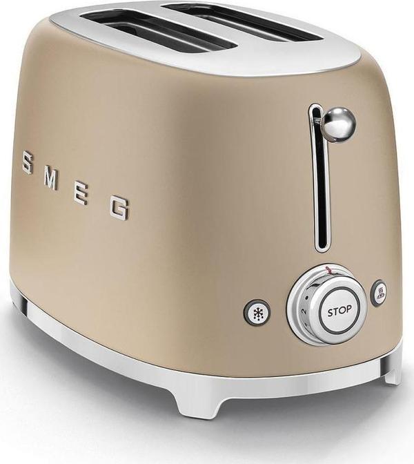 Smeg TSF01CHMEU 1x2 Mat Gold Ekmek Kızartma Makinesi - Image 1