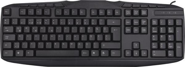 Everest Kb-250U Siyah Q Usb Multimedya 116 Tuşlu Kablolu Klavye - Image 1