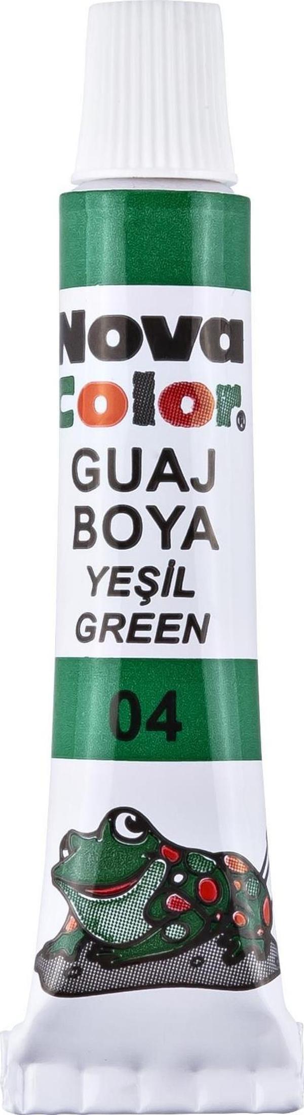Nova Color Nc-118 Guaj Boya Tüp Yeşil 12 Li (12 Adet 1 Paket) - Image 1