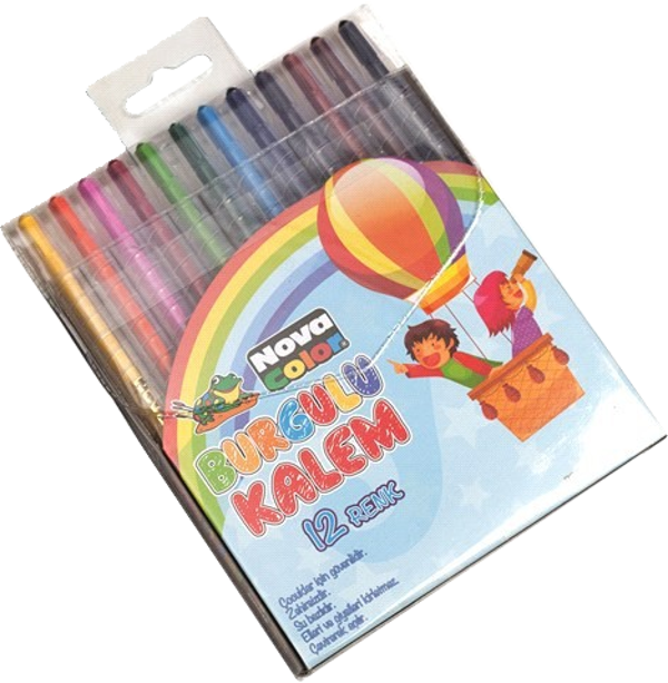 Nova Color Nc-2122 12 Renk Çevirmeli Pastel Boya - Image 1