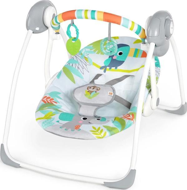Bright Starts Yağmur Ormanı Taşınabilir Salıncak - Image 1