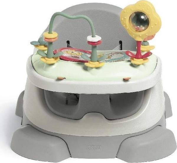 Mamas & Papas Baby Bug Portatif Mama Sandalyesi Pebble Grey Oyun Tepsili - Image 1