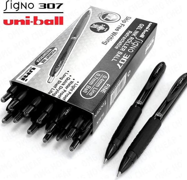 Uni-Ball Umn-307 Signo Mekanik Jel Kalem 0,7 mm Siyah 12 Li (1 Paket 12 Adet) - Image 1