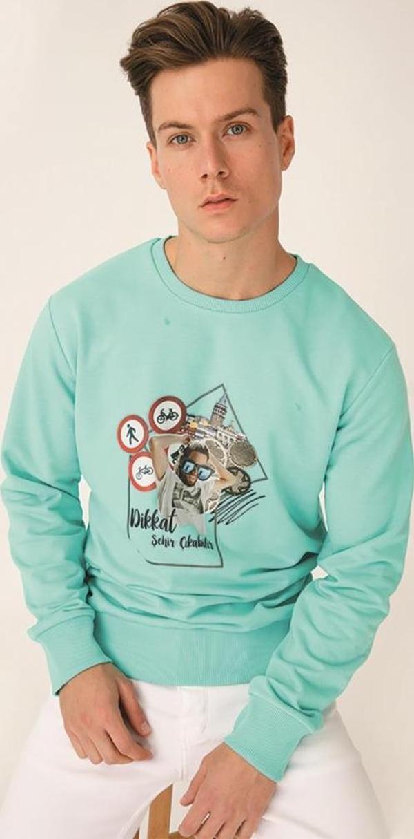 Biggdesign Nature Durak Erkek Sweatshirt - Image 1