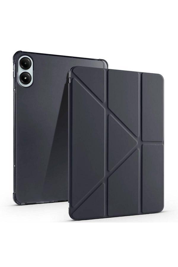20068310 Xiaomi Poco Pad 12.1 İnç Uyumlu Kılıf 3 Farklı Stand Kalemlikli Tri Folding Tablet Kılıfı - Image 1