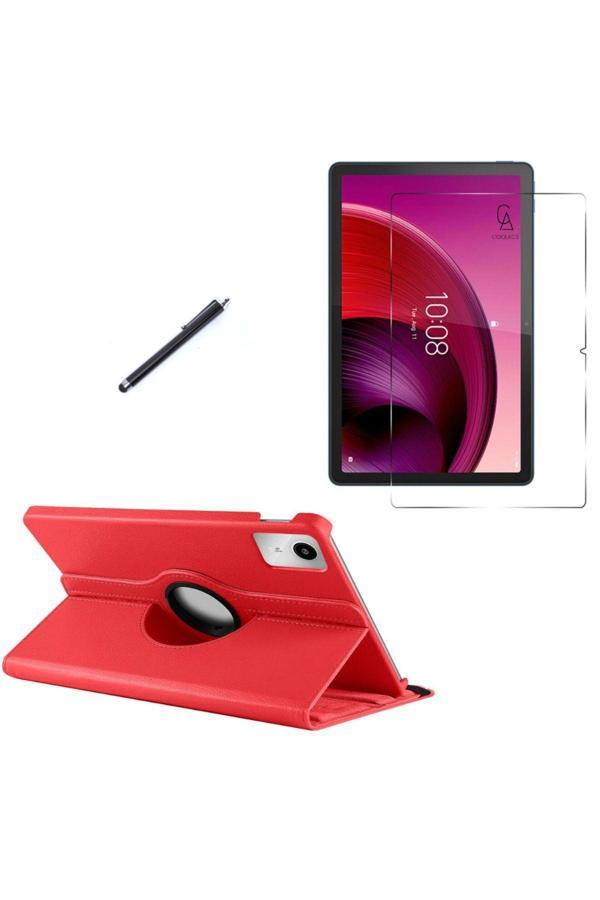 20068310 Lenovo Tab K11 Tb-330Fu Uyumlu Kılıf Dönebilen Standlı Tablet Kılıfı + Ekran Koruyucu + Kalem - Image 1