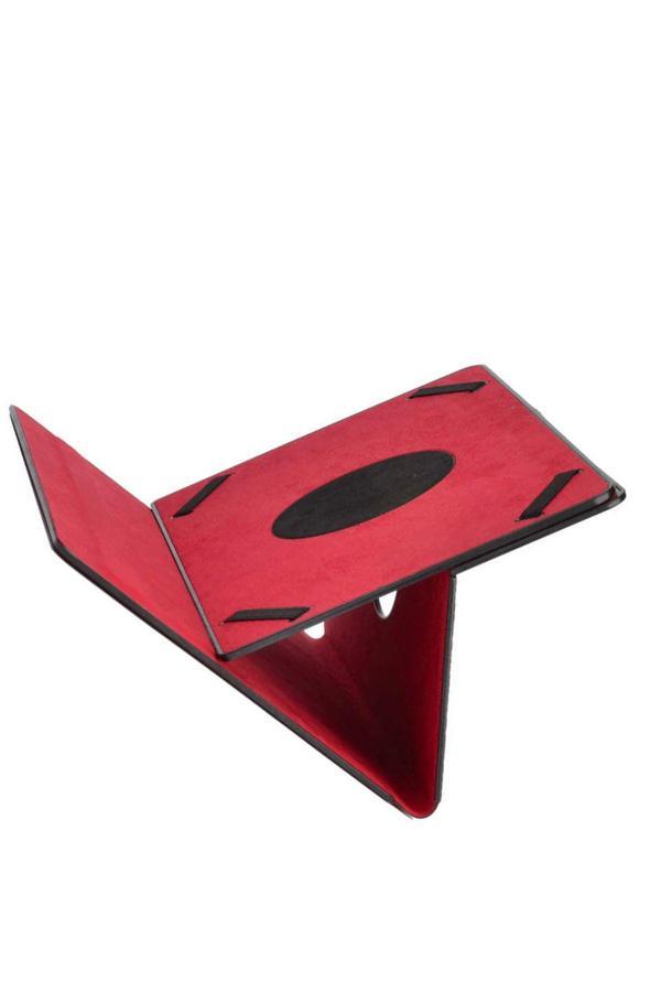 20068310 Xiaomi Redmi Pad Se 11" İle Uyumlu Kılıf Dönebilen Lastikli Kapaklı Koruyucu Kılıf Kırmızı - Image 1