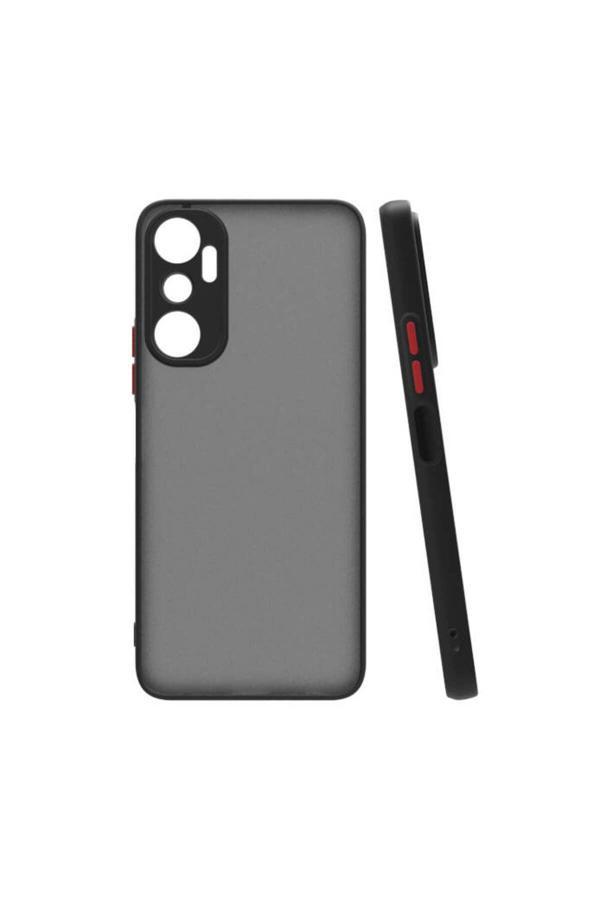 20068310 İnfinix Hot 20 Uyumlu Kılıf Renkli Kenarlı Arkası Mat Yüzeyli Telefon Kılıfı Kapak - Image 1