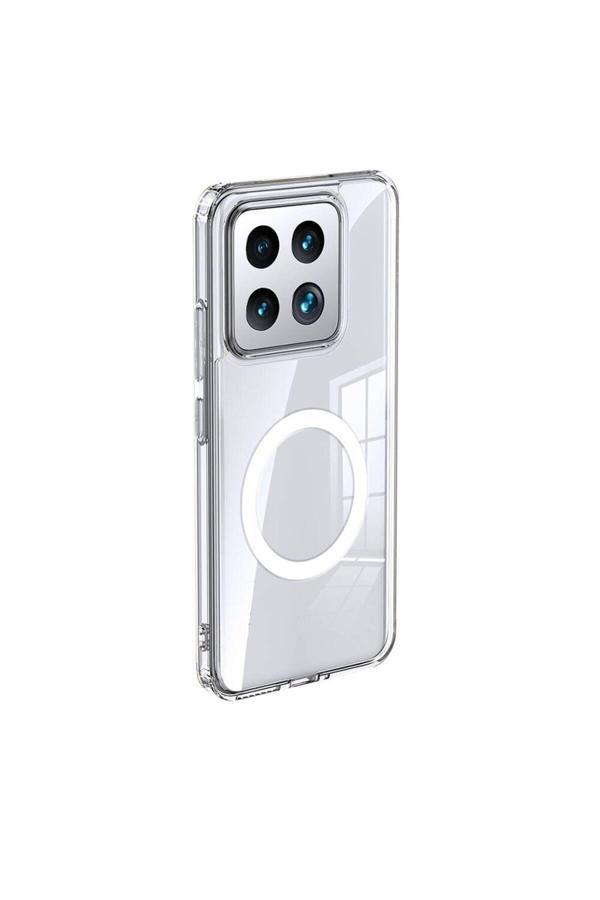 20068310 Xiaomi Mi 14 İle Uyumlu Kılıf Mat Arka Yüzey Magsafe Wireless Şarj Özellikli Telefon Kılıfı Kapak - Image 1